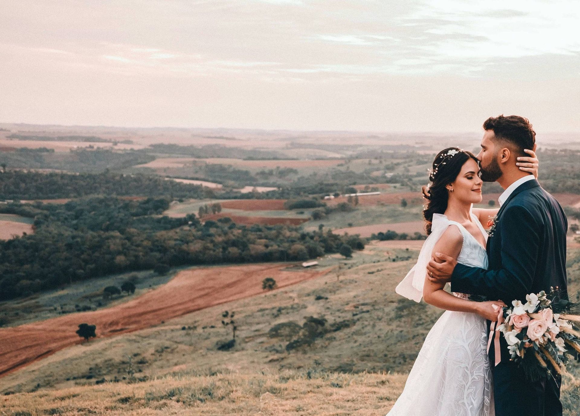 A wedding couple